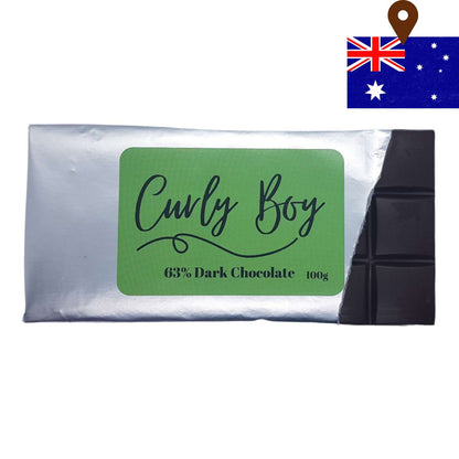 CURLY BOY 63% Dark Chocolate 100g