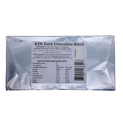 CURLY BOY 63% Dark Chocolate 100g