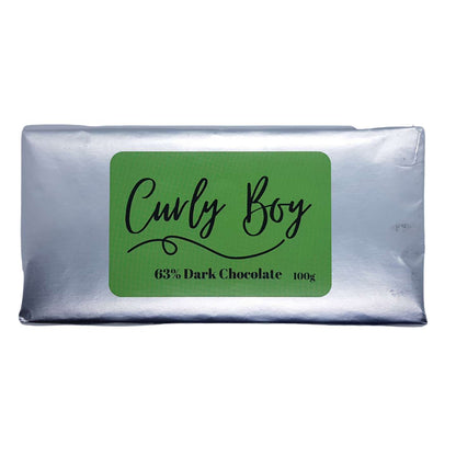 CURLY BOY 63% Dark Chocolate 100g