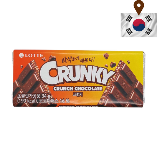 Lotte - Crunky Chocolate Bar 34g