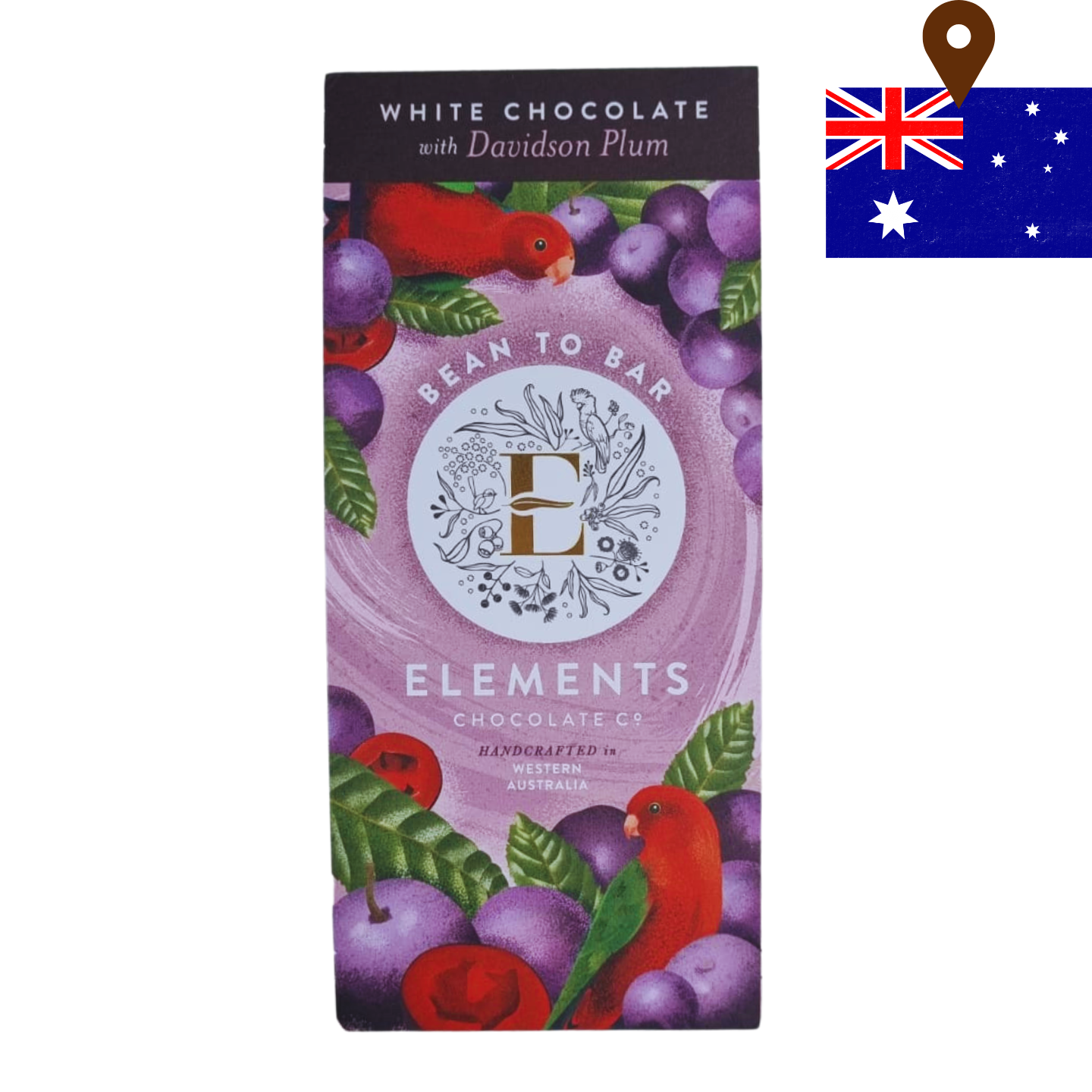 Elements White Chocolate w/ Davidson Plum 80g