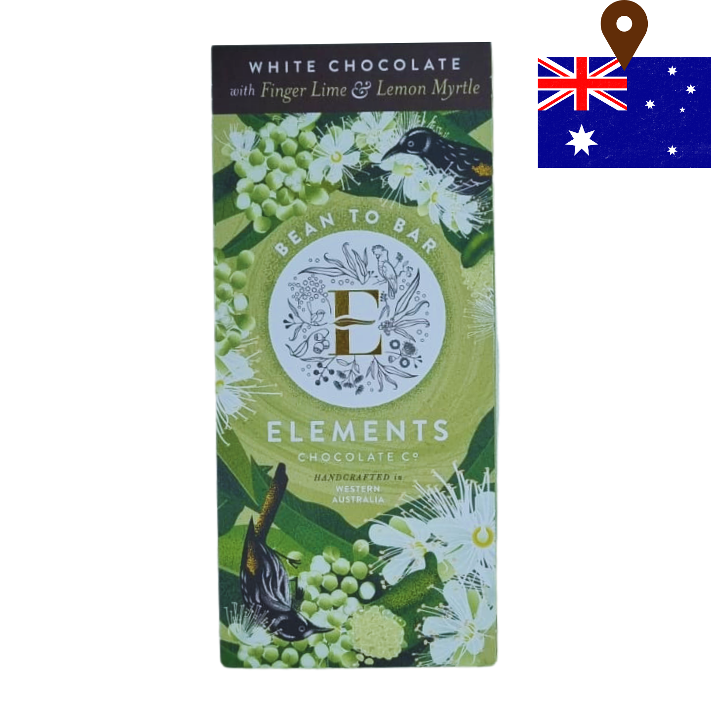 Elements White Chocolate w/ Finger Lime and Lemon Myrtle 80g