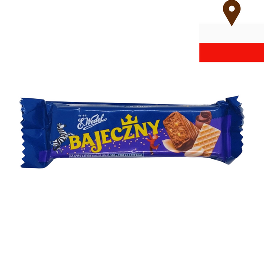 E.Wedel Bajeczny 45g Peanut Bar w/ Wafers in Milk Chocolate