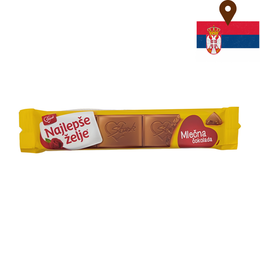 Najleps Zelje - Milk Chocolate Bar 30g